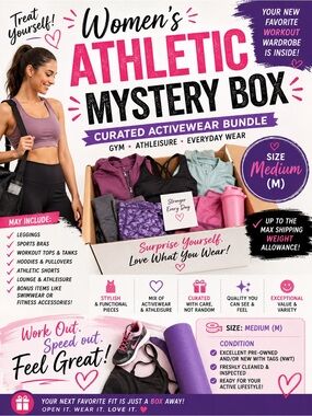 Women’s Athletic Workout Mystery Box – Size Medium (M)